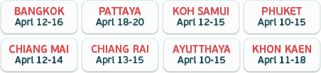 Songkran Schedule